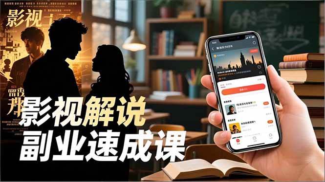 （16740期）Tk影视解说副业速成课，软件安装、全流程实操、爆款预设，新手两周变现-麦子社区
