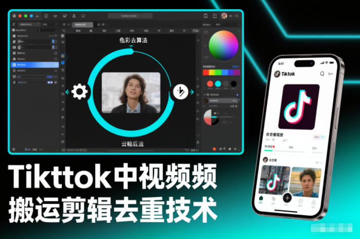 Tiktok中视频纯搬运剪辑去重技术，外来技术，自行测试-麦子社区