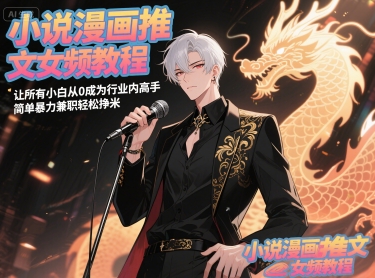小说漫画推文女频教程，让所有小白从0成为行业内高手，简单暴力兼职轻松挣米-麦子论坛