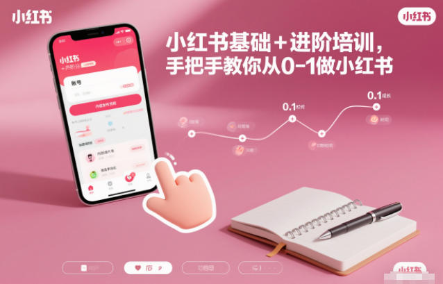 小红书基础+进阶培训，手把手教你从0-1做小红书-麦子社区