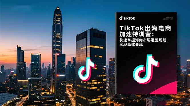 图片[1]-（16535期）TikTok出海电商加速特训营：快速掌握海外市场运营规则，实现高效变现-麦子社区