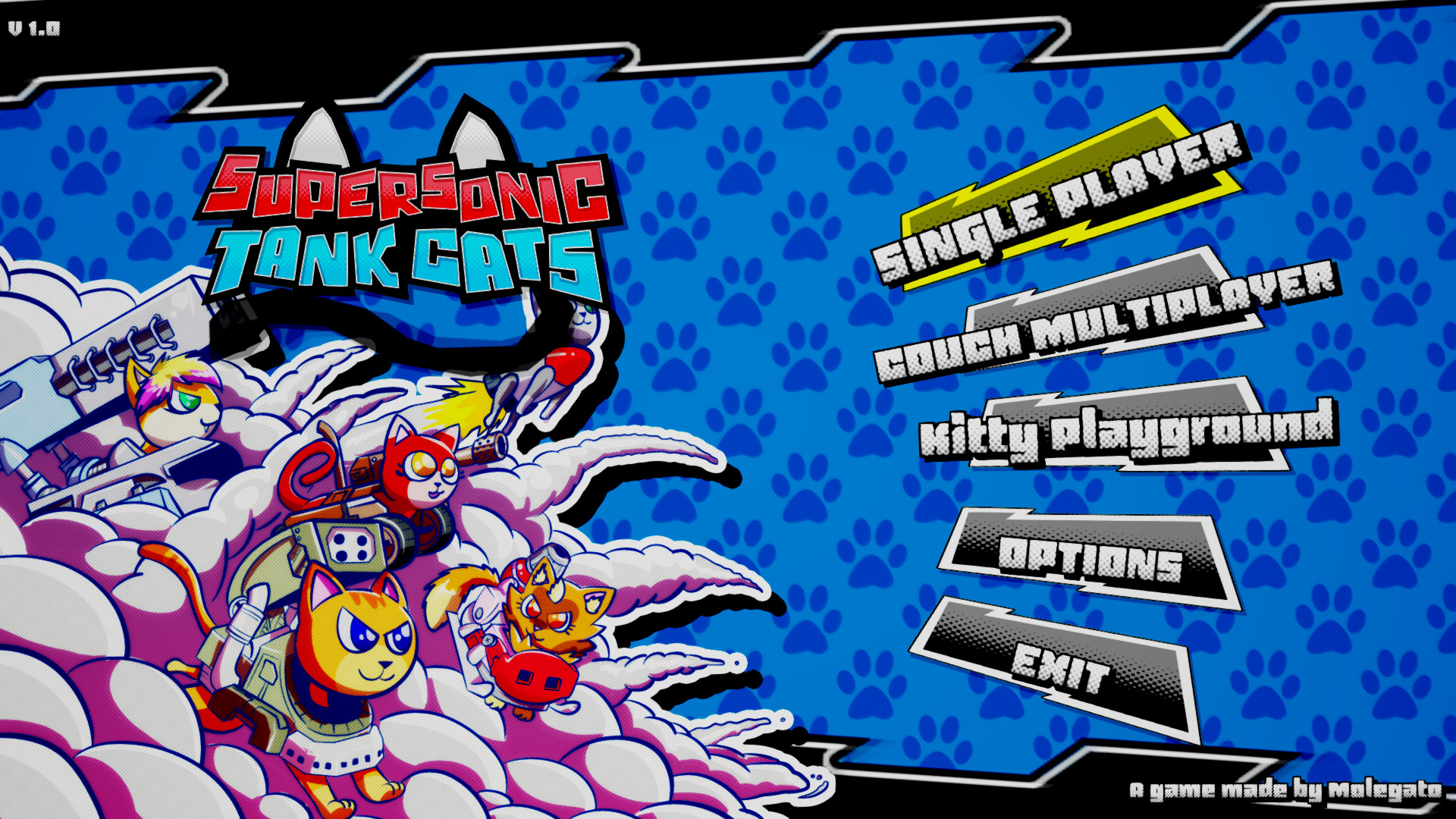 《超音速坦克猫 Supersonic Tank Cats》Switch英文版NSP下载-麦子社区