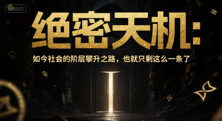 付费文章：绝密天机：如今社会的阶层攀升之路，也就只剩这么一条了-麦子论坛
