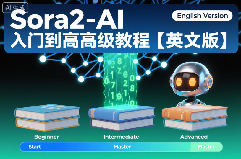 Sora2-AI入门到高级教程【英文版】-麦子社区