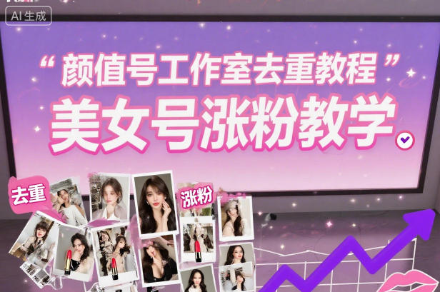 颜值号工作室去重教程，美女号涨粉教学-麦子社区