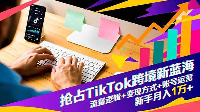 （16640期）抢占TikTok跨境新蓝海：流量逻辑+变现方式+账号运营，新手月入1万+-麦子社区