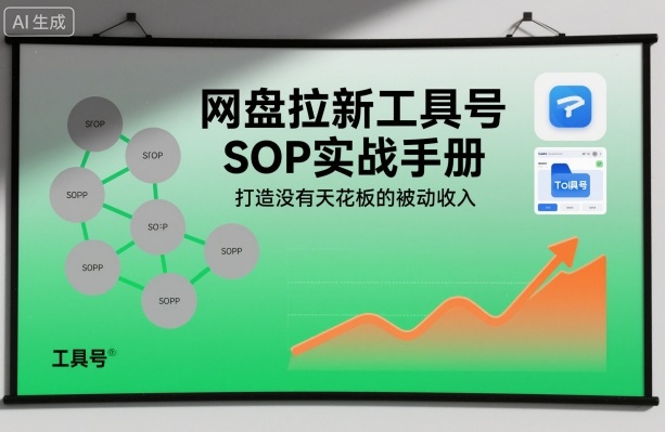 网盘拉新工具号SOP实战手册,打造没有天花板的被动收入-麦子社区