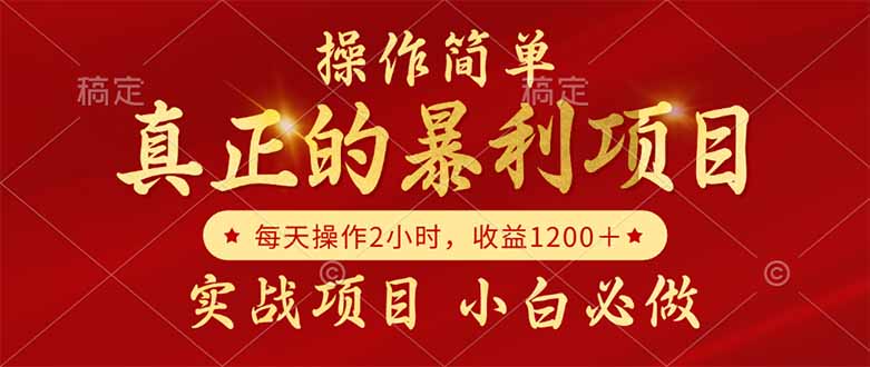真正的暴利项目，操作简单，每天收益1200＋，自己做老板-麦子论坛