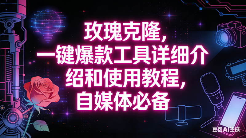 （16811期）玫瑰克隆工具，自媒体必备神器，一键爆款，详细介绍和使用教程-麦子社区